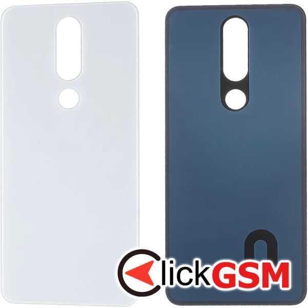 Piesa Capac Spate White Nokia 5.1 Plus 3p2i