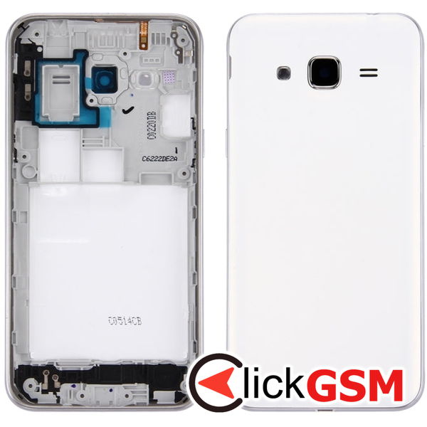 Piesa Capac Spate White Samsung Galaxy J3 2016 4api