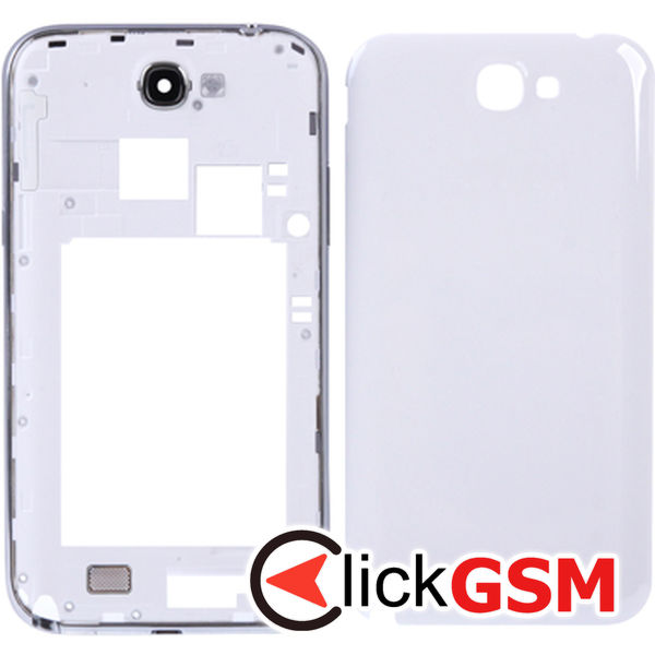 Piesa Piesa Capac Spate White Samsung Galaxy Note 2 4ob1