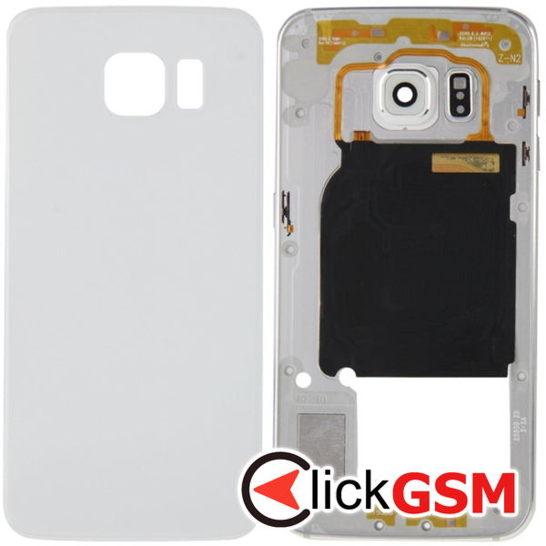 Piesa Piesa Capac Spate White Samsung Galaxy S6 Edge 4aja