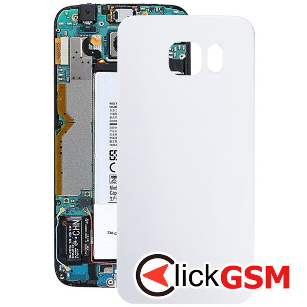 Piesa Piesa Capac Spate White Samsung Galaxy S6 Edge 4aod