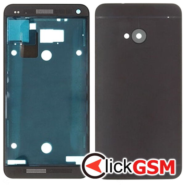 Piesa Piesa Carcasa Black Htc One M7 4naw