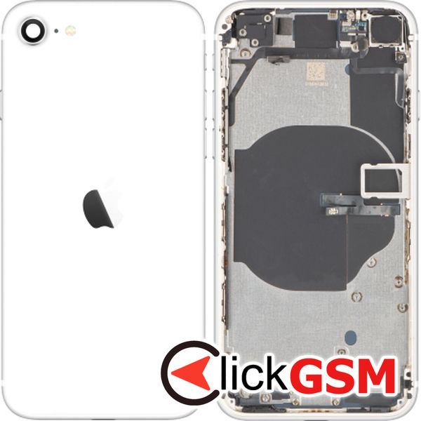 Piesa Carcasa Cu Capac Spate Alb Apple Iphone Se 2022 1goi