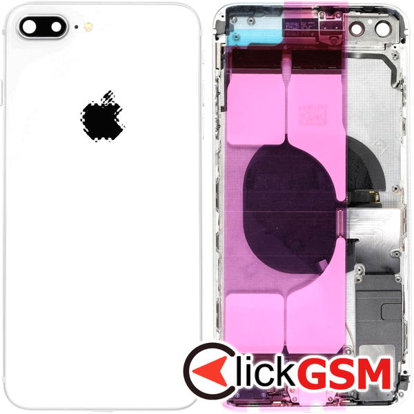 Piesa Piesa Carcasa Cu Capac Spate Argintiu Apple Iphone 8 Plus 4626