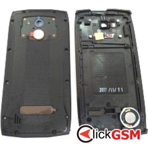 Piesa Carcasa Cu Capac Spate Argintiu Blackview Bv7000 2nr8