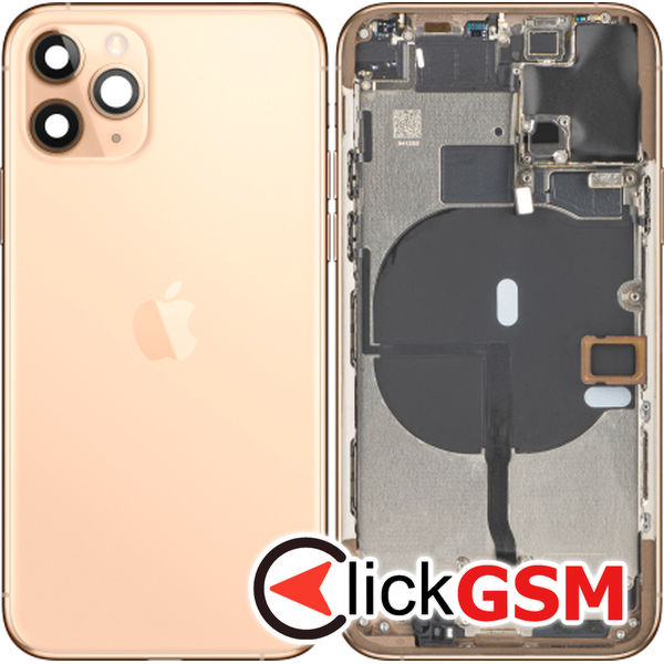 Piesa Piesa Carcasa Cu Capac Spate Auriu Apple Iphone 11 Pro 1gpn