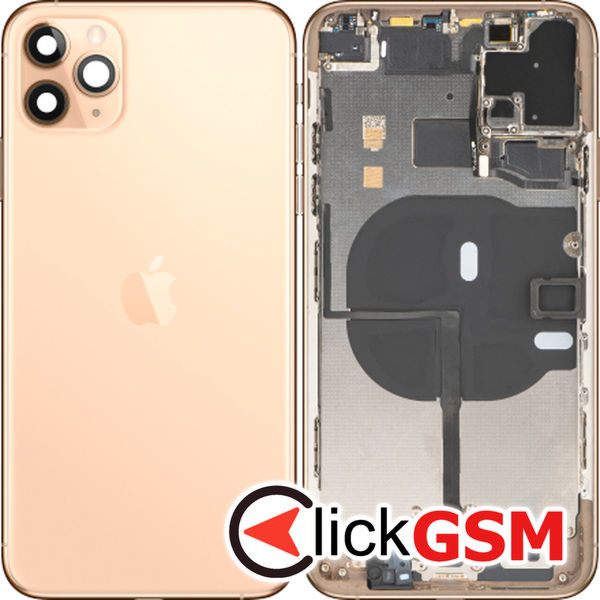 Piesa Piesa Carcasa Cu Capac Spate Auriu Apple Iphone 11 Pro Max 178