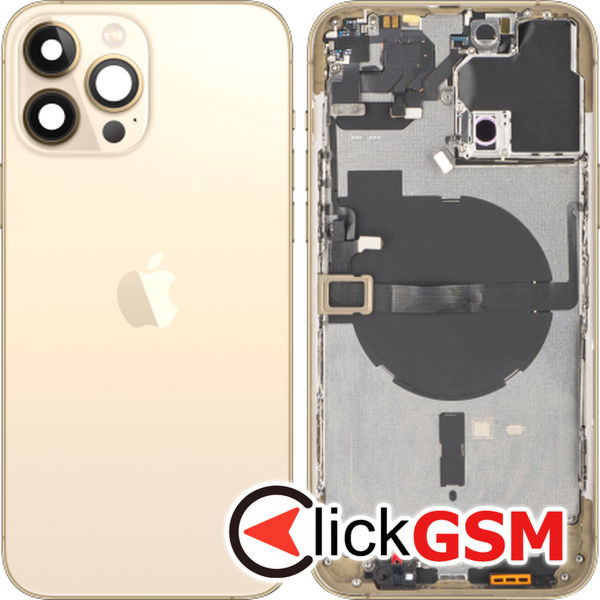 Piesa Piesa Carcasa Cu Capac Spate Auriu Apple Iphone 13 Pro Max 1av