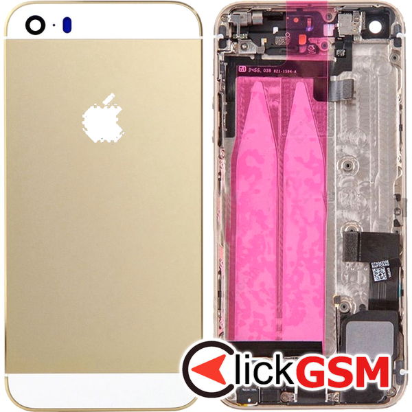 Piesa Piesa Carcasa Cu Capac Spate Auriu Apple Iphone Se 45tz