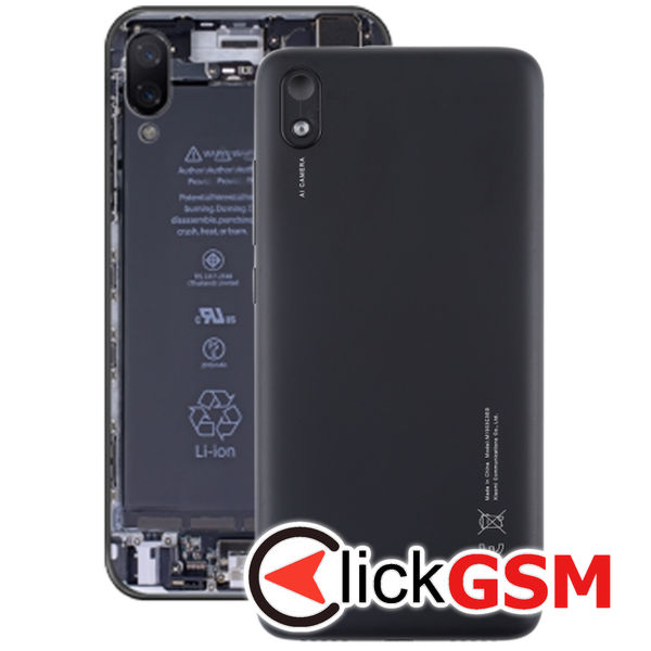 Piesa Piesa Carcasa Cu Capac Spate Black Xiaomi Redmi 7a 25ug