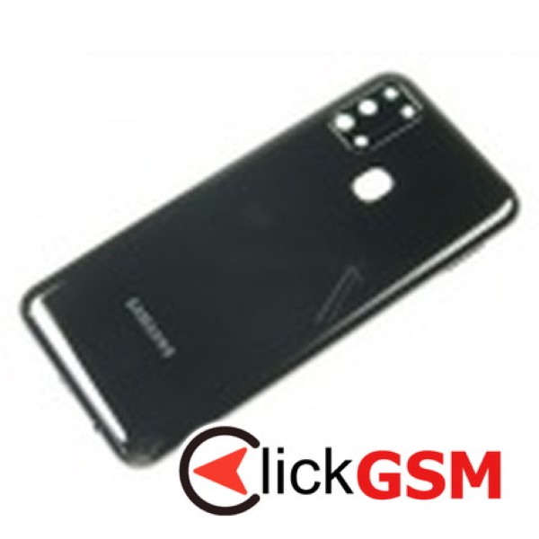 Piesa Piesa Carcasa Cu Capac Spate Butoane Laterale Geam Camera Pentru Samsung Galaxy M31 Negru Ii7