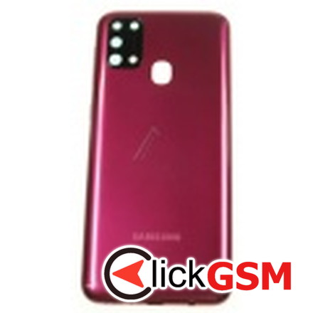 Piesa Piesa Carcasa Cu Capac Spate Butoane Laterale Geam Camera Pentru Samsung Galaxy M31 Rosu Igw