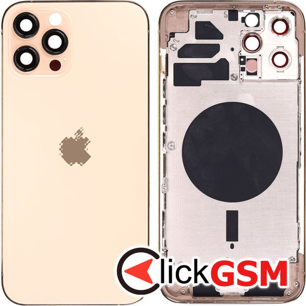 Piesa Carcasa Cu Capac Spate Gold Apple Iphone 12 Pro Max 3ztm