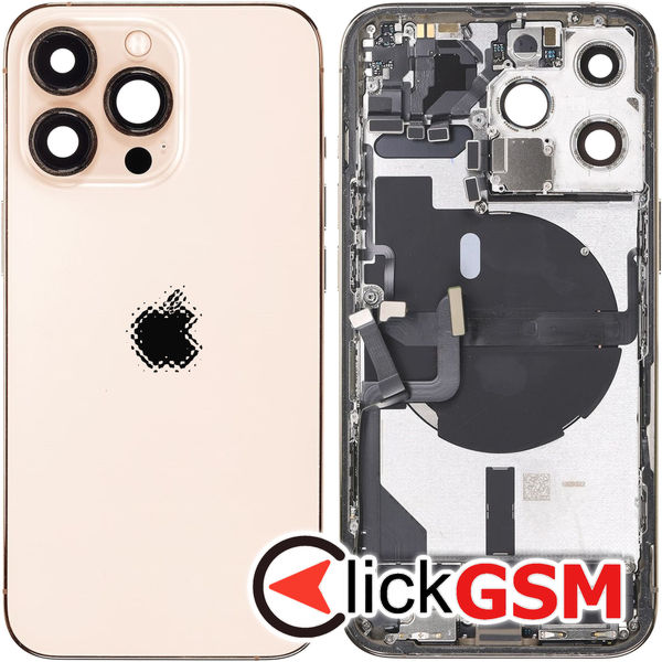 Piesa Carcasa Cu Capac Spate Gold Apple Iphone 13 Pro 3zxr