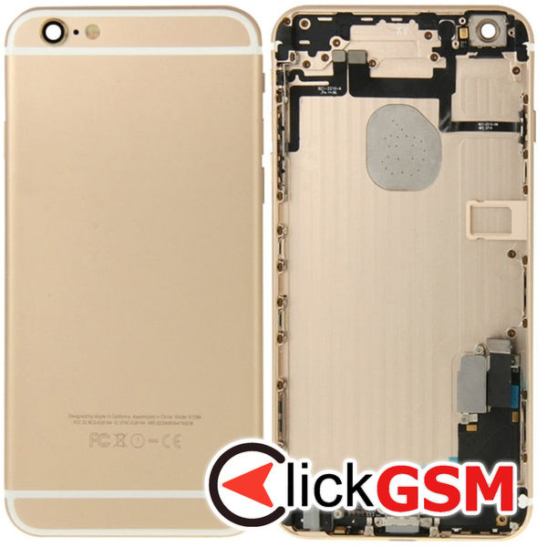 Piesa Carcasa Cu Capac Spate Gold Apple Iphone 6 Plus 4fcp