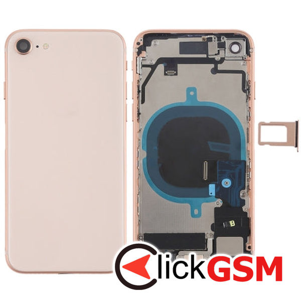 Piesa Piesa Carcasa Cu Capac Spate Gold Apple Iphone 8 4g1d