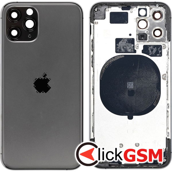 Piesa Piesa Carcasa Cu Capac Spate Gray Apple Iphone 11 Pro 45ta