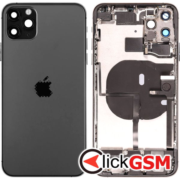 Piesa Carcasa Cu Capac Spate Gray Apple Iphone 11 Pro Max 45u1