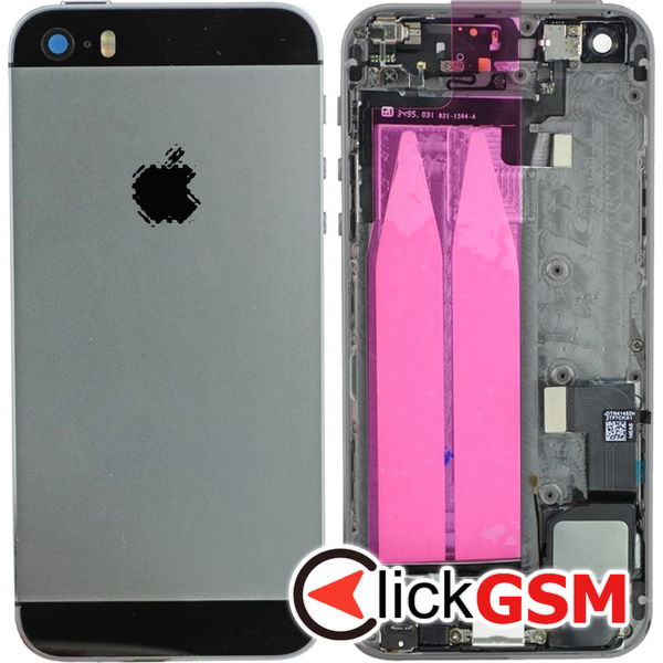 Piesa Carcasa Cu Capac Spate Gray Apple Iphone 5s 460u