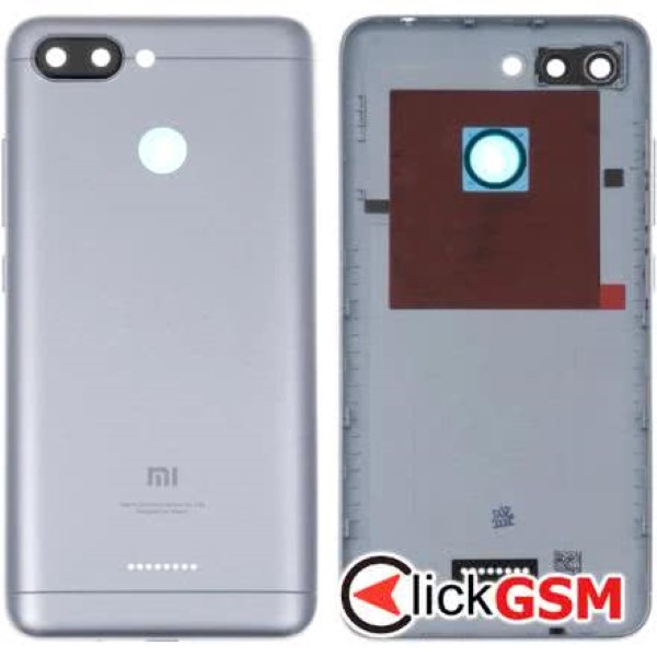 Piesa Piesa Carcasa Cu Capac Spate Gray Xiaomi Redmi 6 1fvo