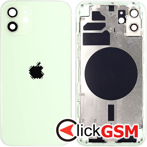 Piesa Piesa Carcasa Cu Capac Spate Green Apple Iphone 12 4000