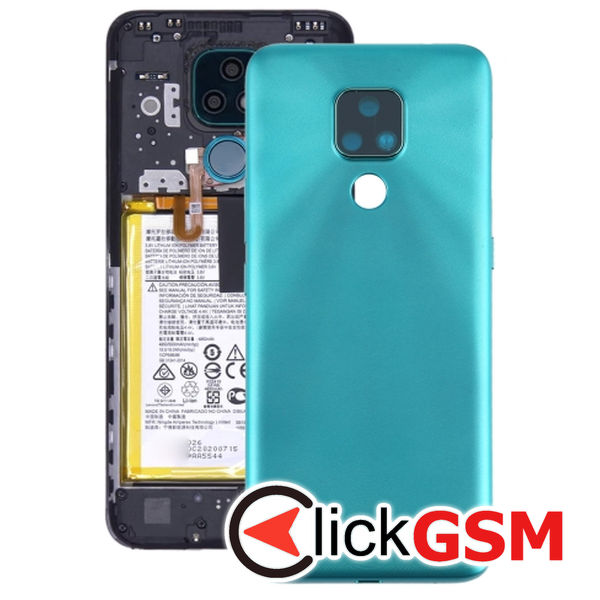 Piesa Piesa Carcasa Cu Capac Spate Green Motorola Moto E7 Power 22iv