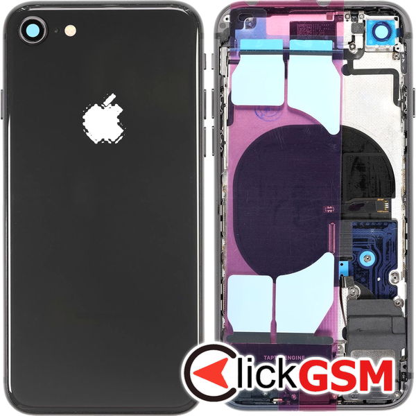 Piesa Carcasa Cu Capac Spate Gri Apple Iphone 8 46cr