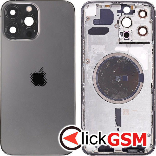 Piesa Piesa Carcasa Cu Capac Spate Gri Inchis Apple Iphone 13 Pro Max 3zx0