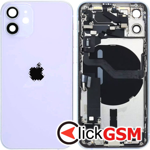 Piesa Piesa Carcasa Cu Capac Spate Mov Apple Iphone 12 Mini 4032