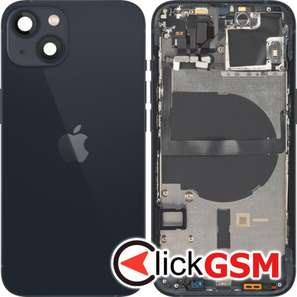 Piesa Piesa Carcasa Cu Capac Spate Negru Apple Iphone 13 Mini 1ar