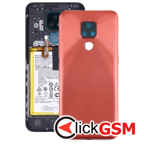 Piesa Piesa Carcasa Cu Capac Spate Orange Motorola Moto E7 Power 22ik