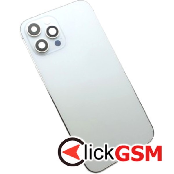 Piesa Carcasa Cu Capac Spate Pentru Apple Iphone 12 Pro Max Alb 13im