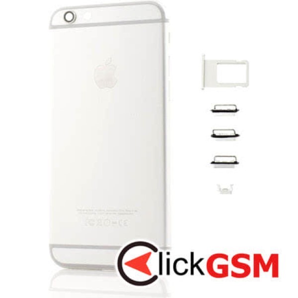 Piesa Piesa Carcasa Cu Capac Spate Pentru Apple Iphone 6 Alb A7m