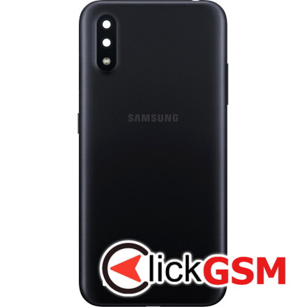 Piesa Carcasa Cu Capac Spate Pentru Samsung Galaxy A01 Negru F8z