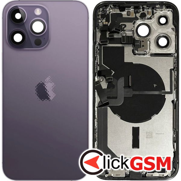 Piesa Carcasa Cu Capac Spate Purple Apple Iphone 14 Pro Max 2vl