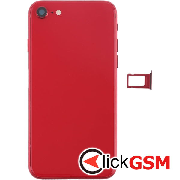 Piesa Carcasa Cu Capac Spate Red Apple Iphone 8 4g1e