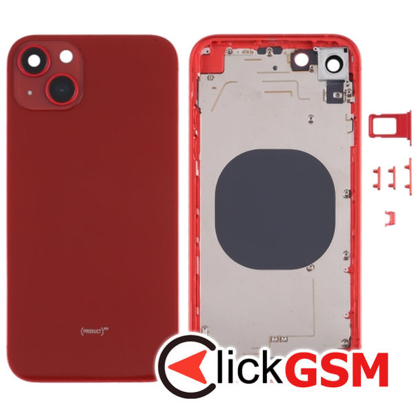 Piesa Piesa Carcasa Cu Capac Spate Red Apple Iphone Xr 4fpj