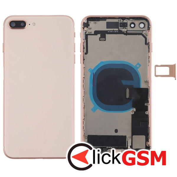 Piesa Carcasa Cu Capac Spate Rose Gold Apple Iphone 8 Plus 4g92