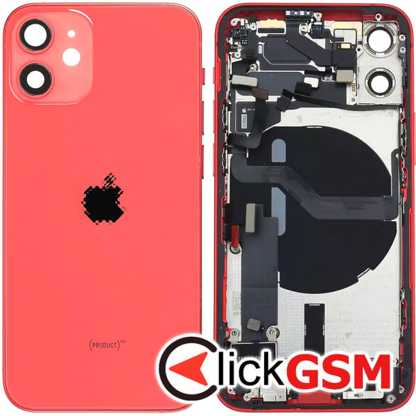 Piesa Carcasa Cu Capac Spate Rosu Apple Iphone 12 Mini 3zth