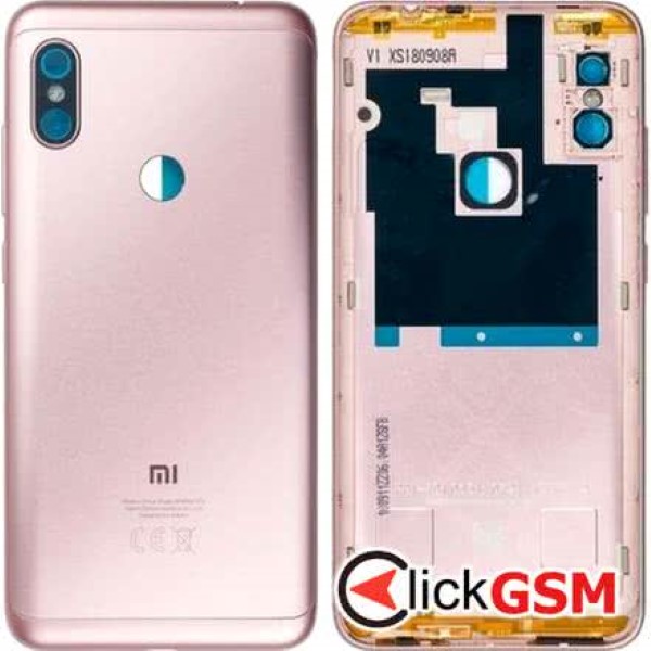 Piesa Piesa Carcasa Cu Capac Spate Roz Auriu Xiaomi Redmi Note 6 Pro 1fsd