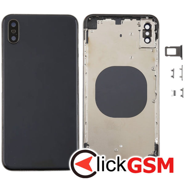 Piesa Piesa Carcasa Cu Capac Spate Si Geam Camera Black Apple Iphone Xs Max 4fqb