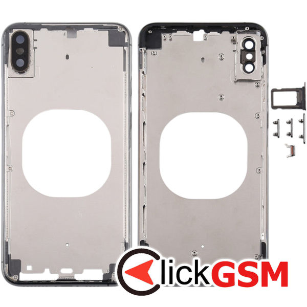 Piesa Piesa Carcasa Cu Capac Spate Si Geam Camera Black Apple Iphone Xs Max 4fvn