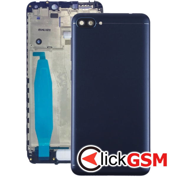 Piesa Carcasa Cu Capac Spate Si Geam Camera Blue Asus Zenfone 4 Max 2513