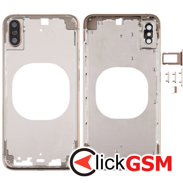 Piesa Piesa Carcasa Cu Capac Spate Si Geam Camera Gold Apple Iphone Xs Max 4fqf