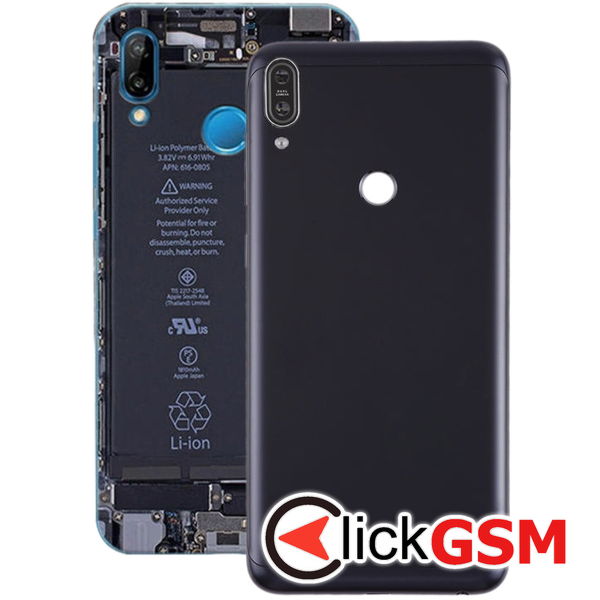 Piesa Carcasa Cu Capac Spate Si Geam Camera Negru Asus Zenfone Max Pro M1 250t