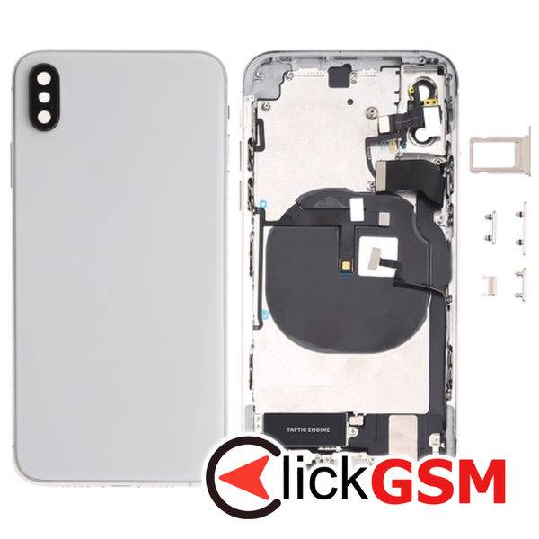 Piesa Piesa Carcasa Cu Capac Spate Si Geam Camera White Apple Iphone Xs 4fo8