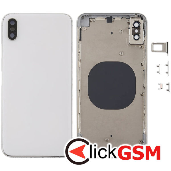 Piesa Piesa Carcasa Cu Capac Spate Si Geam Camera White Apple Iphone Xs Max 4fqd