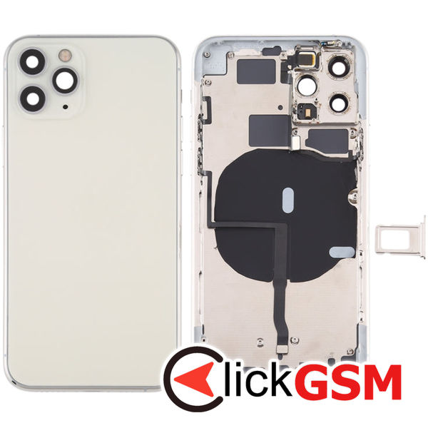 Piesa Piesa Carcasa Cu Capac Spate Silver Apple Iphone 11 Pro 4gyh