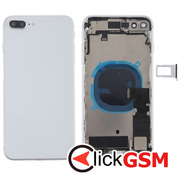 Piesa Piesa Carcasa Cu Capac Spate Silver Apple Iphone 8 Plus 4fz4