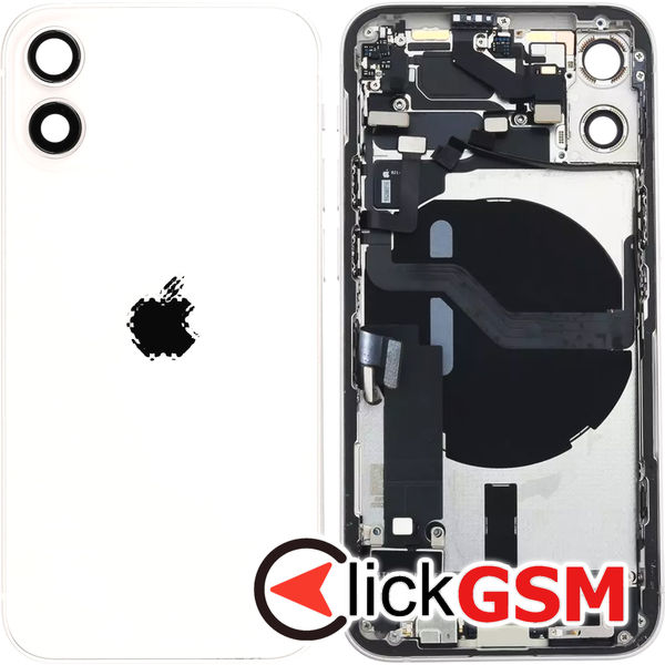 Piesa Carcasa Cu Capac Spate White Apple Iphone 12 Mini 4035